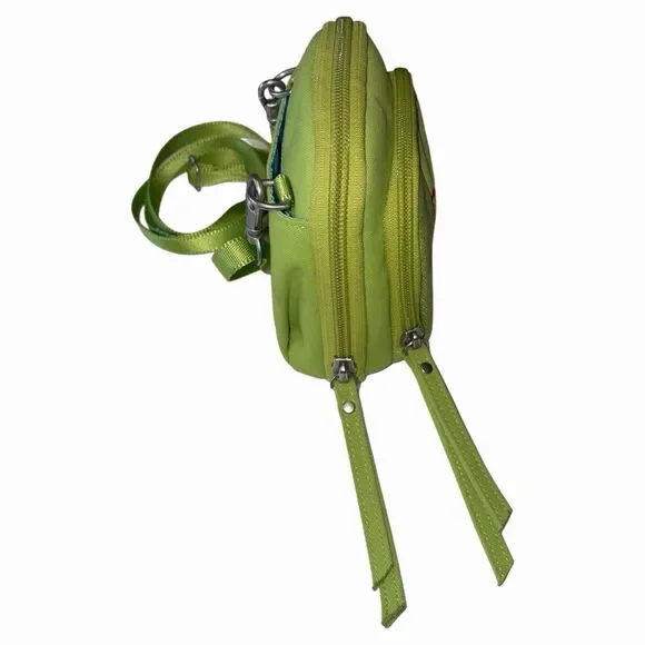 Haiku Green Mini Convertible Crossbody Shoulder Bag Purse Embroidered - Picture 5 of 9